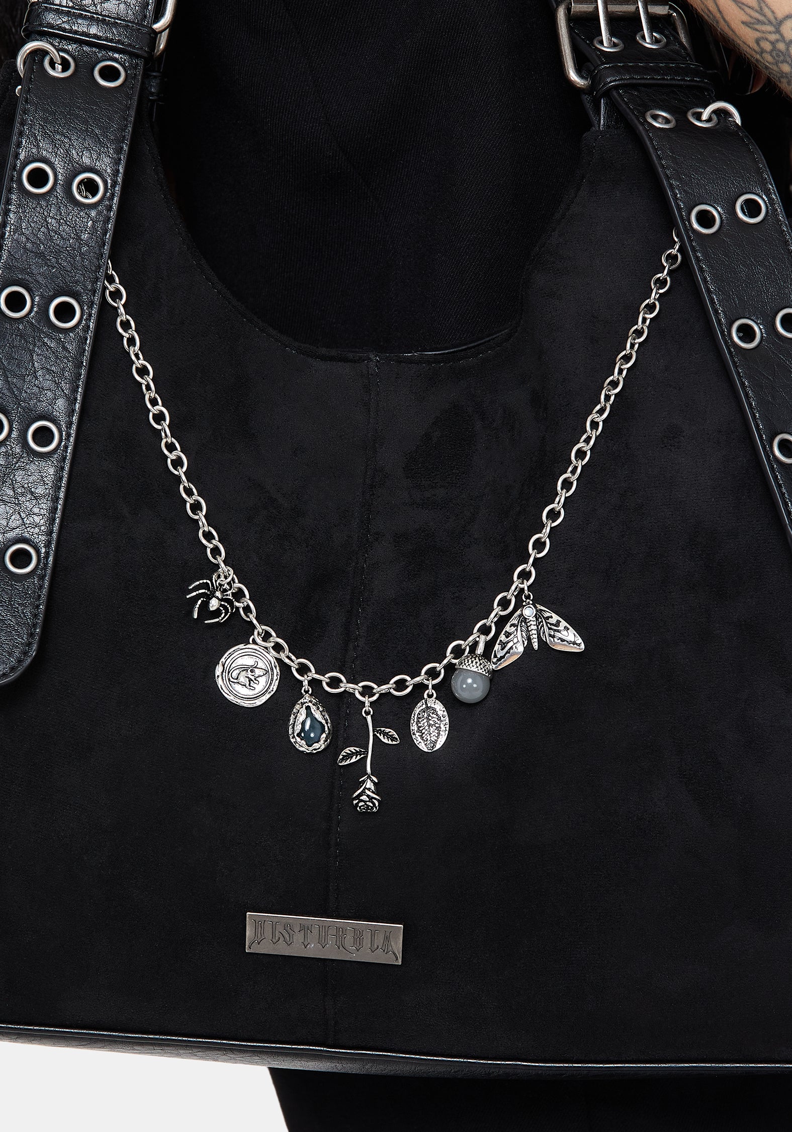 Draven Rat & Spider Bag Chain