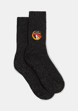 Swamplife Embroidered Knitted Socks