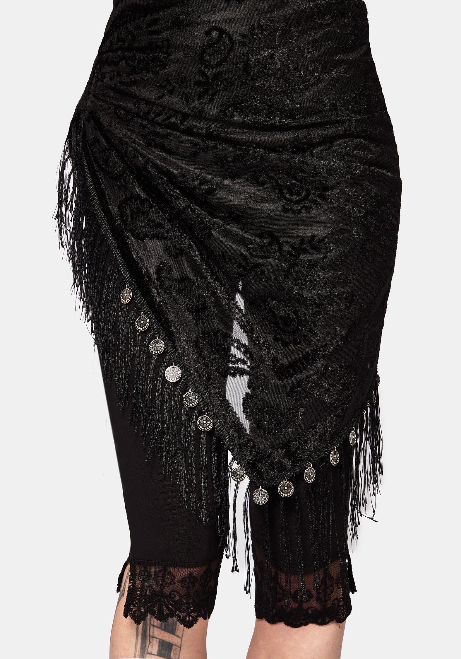 Opulent Coin Devore Scarf