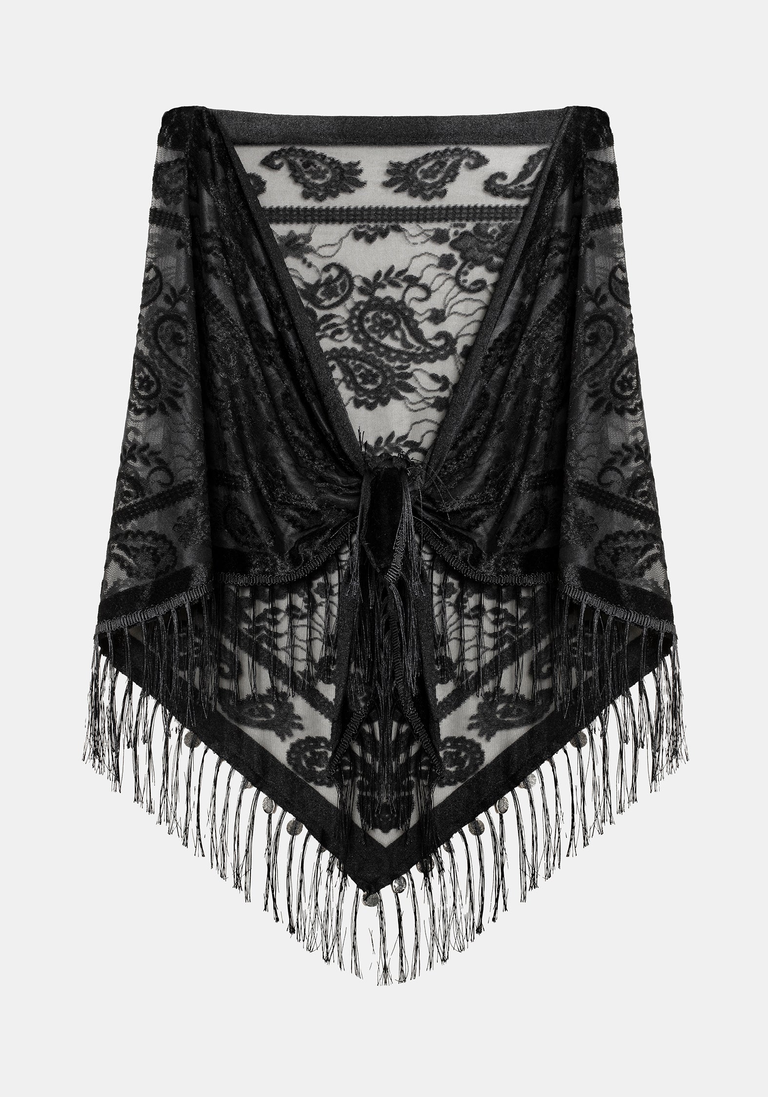 Opulent Coin Devore Scarf