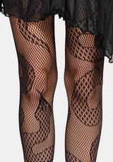 Nightlore Snake Print Tights