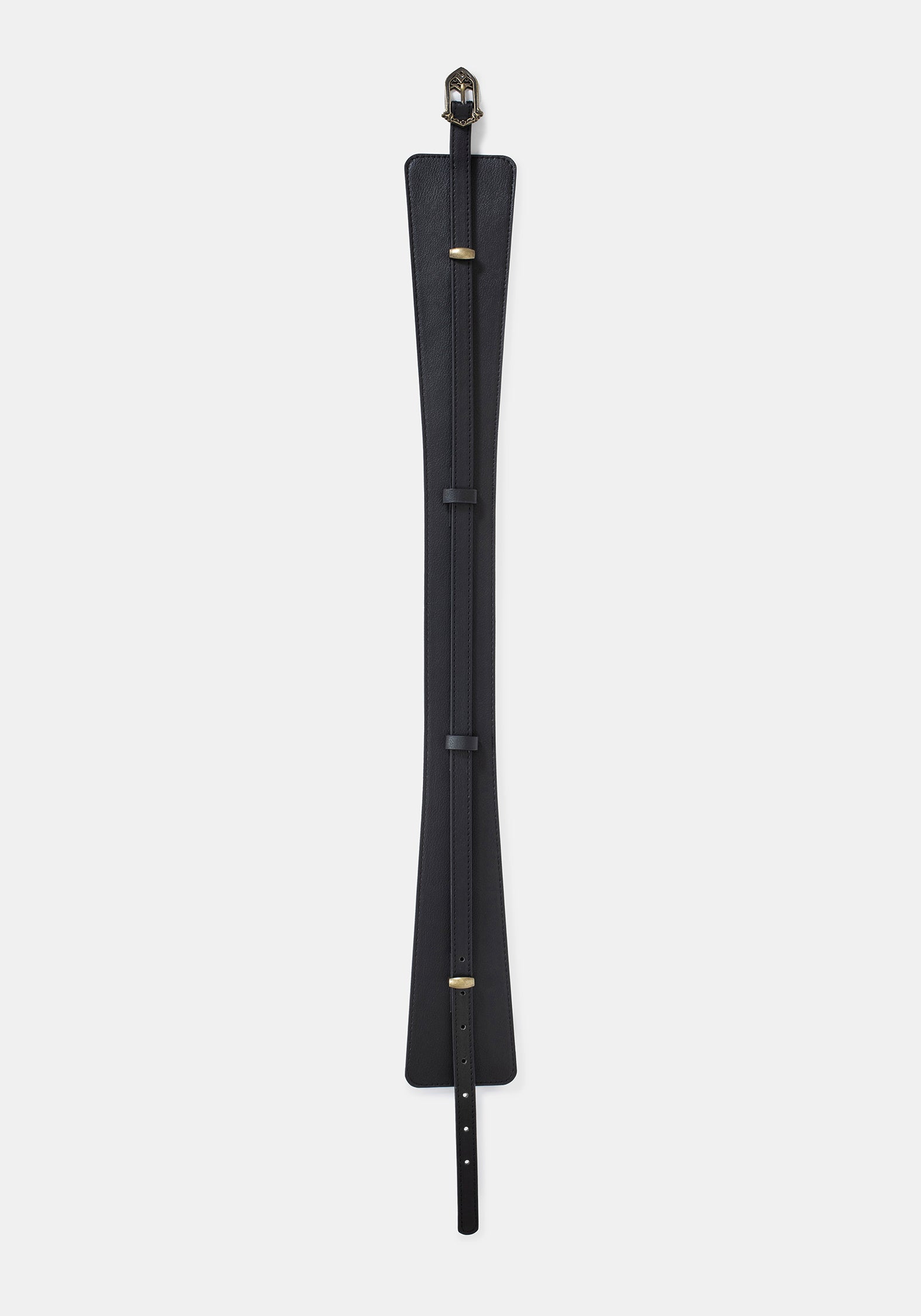 Cathedral Buckle Waist Belt - Gold