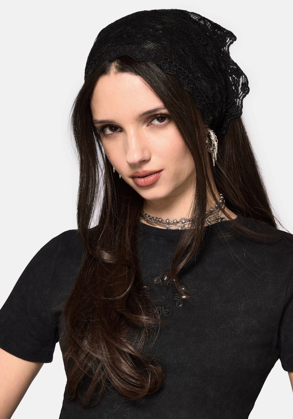 Vivilla Lace Triangle Scarf