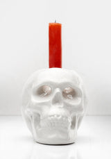 CRYING SKULL CANDLE HOLDER