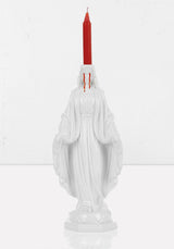 CRYING MADONNA CANDLE HOLDER