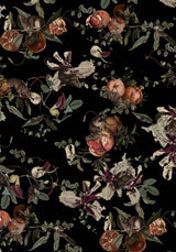 Anara Fruit Print Tiered Gown