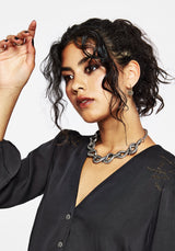 Isidora Embroidered Button Up Blouse