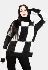Two-Tone Checkerboard Jumper