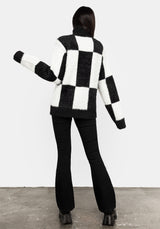Two-Tone Checkerboard Jumper