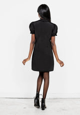SECRETS PINTUCK PANELLED MINI DRESS
