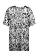 Riot Oversized Print Mesh Tee