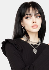 Wilhelmina Flare Sleeve Ruffle Top