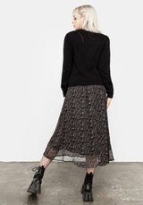 Lolth Puff Sleeve Crop Pointelle Jumper