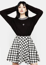Nitro Checkerboard Skater Full Circle Skirt
