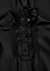 Obsession Pintuck Ruffle Jumpsuit