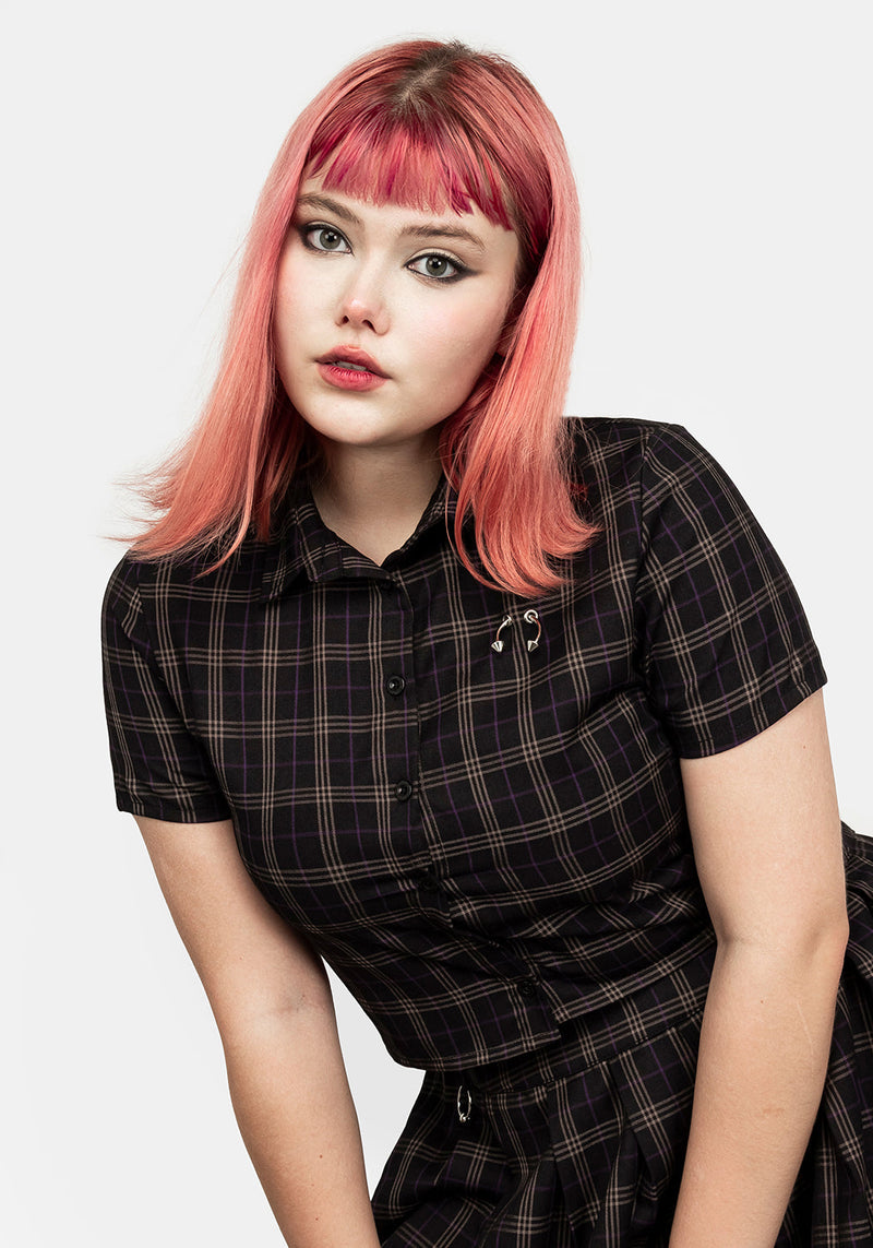 Jinx Check Co Ord Top