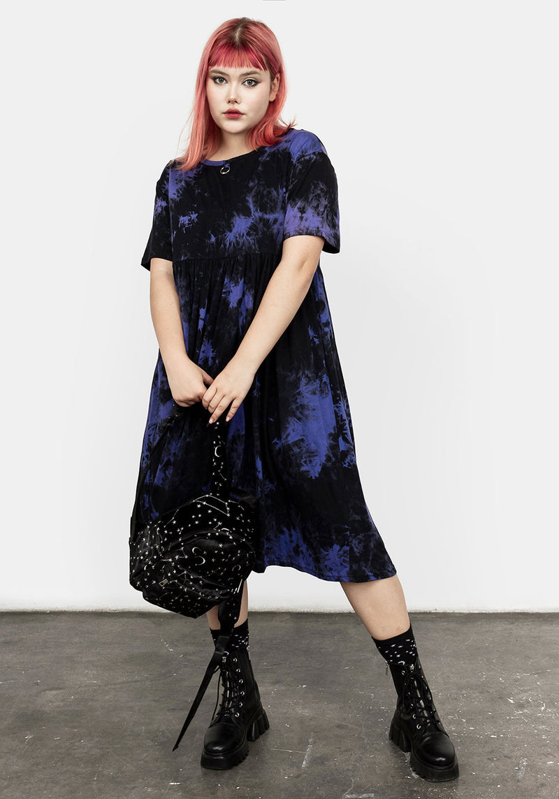 Purple Haze Midi Skater Dress