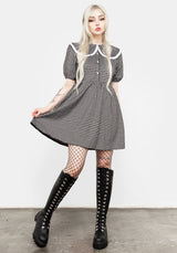 Mabel Gingham Collared Dress