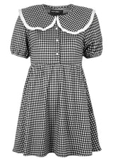 Mabel Gingham Collared Dress