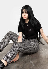 Martha Gingham Tapered Trousers