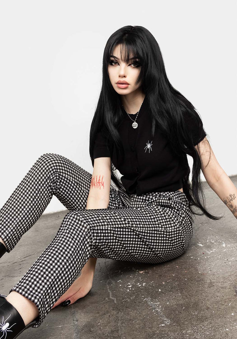 Martha Gingham Tapered Trousers