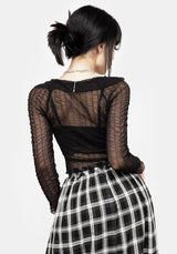 Whisper Gathered Mesh Top