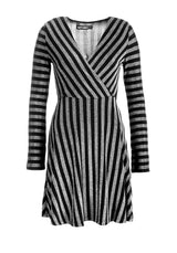 Roxy Glitter Mock Wrap Dress