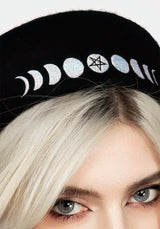 Lunar Embroidered Beret