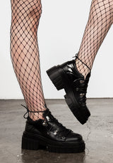 Undead Lace Up Loafers