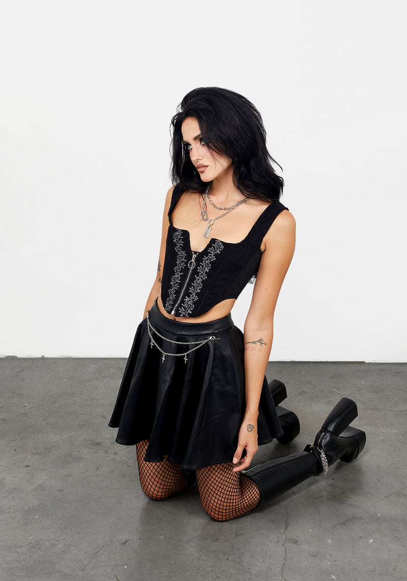 Hail Zip Up Corset