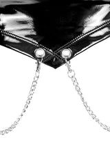 Volume Vinyl Bandeau Top