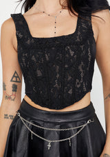 Scintilla Lace Panelled Corset