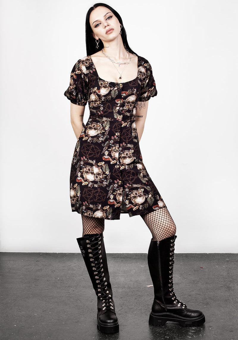 Goliath Puff Sleeve Mini Dress