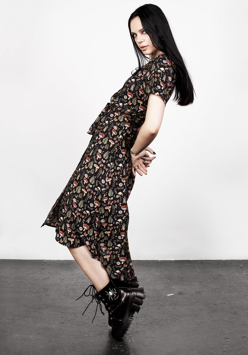 Luthien Button Up Shirt Dress