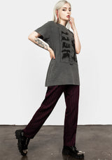 Hell Vintage Grey Washed T-Shirt