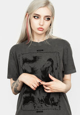 Hell Vintage Grey Washed T-Shirt
