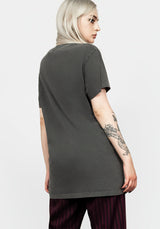 Hell Vintage Grey Washed T-Shirt