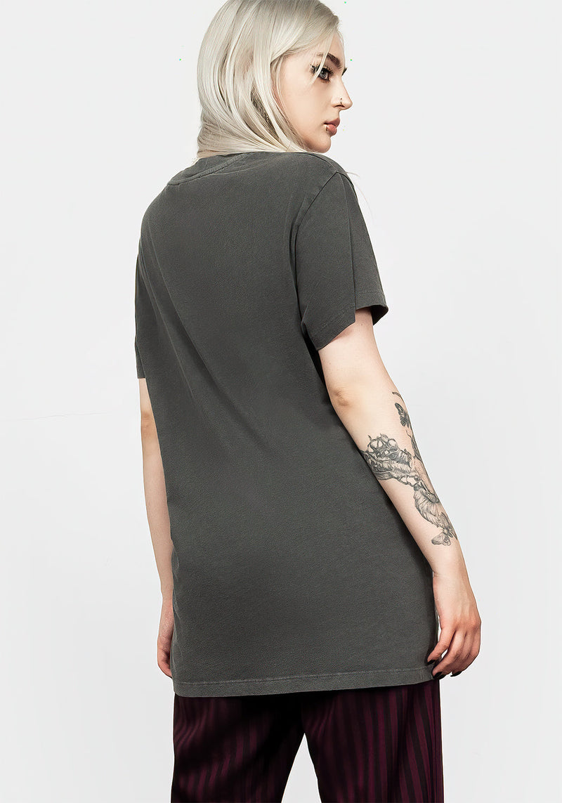 Hell Vintage Grey Washed T-Shirt