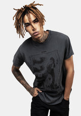Hell Vintage Grey Washed T-Shirt