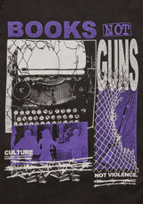 Books Vintage Black Washed T-Shirt