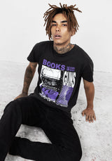 Books Vintage Black Washed T-Shirt