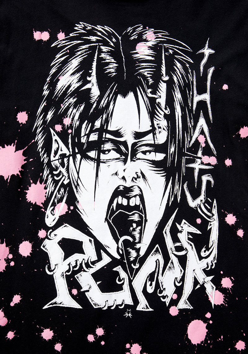 Punk Vintage Black Washed T-Shirt