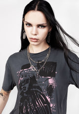 Howling Washed Grey Boxy Crop T-Shirt