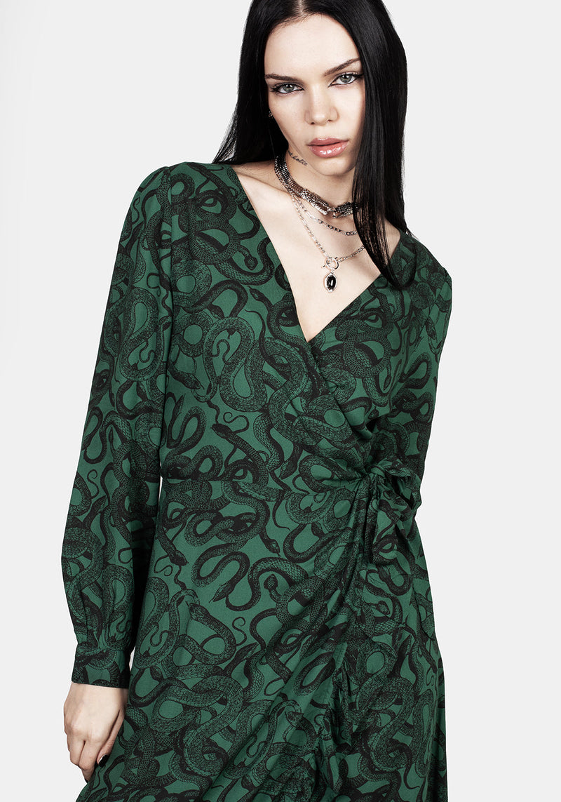 Ophidia Wrap Maxi Dress