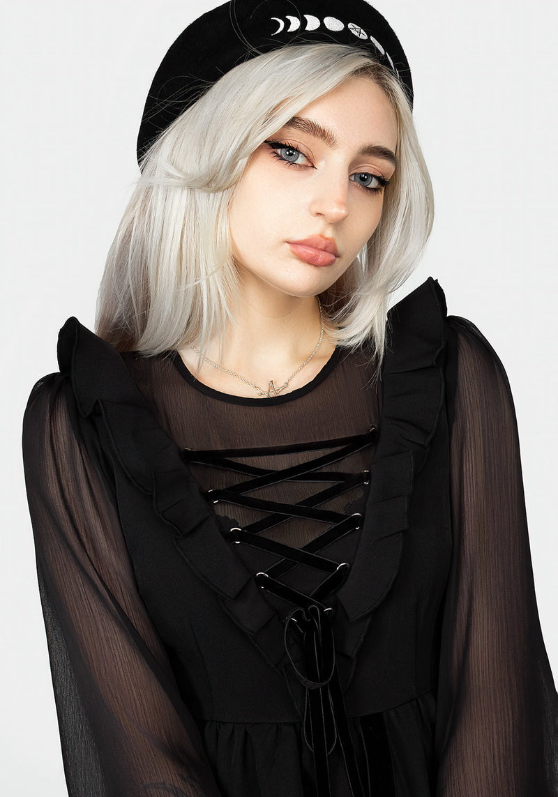 Baudelaire Lace Up Dress