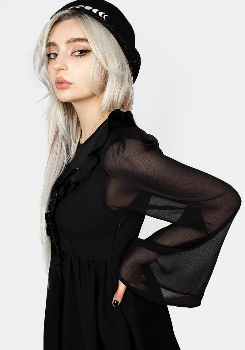 Baudelaire Lace Up Dress