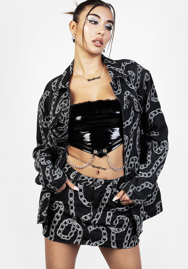 GROUNDED OVERSIZED DENIM JACKET