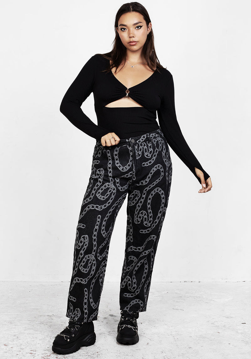 GROUNDED MOM DENIM JEANS