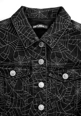 Venom Relaxed Denim Crop Jacket