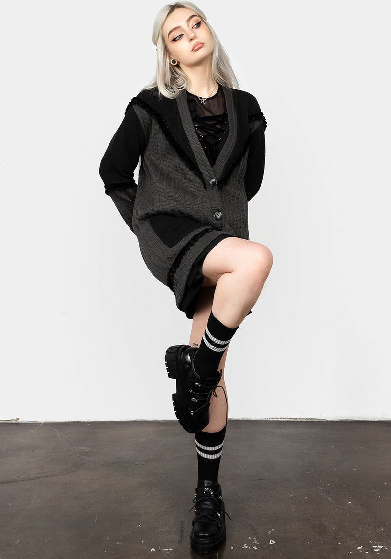 Lola Oversized Panelled Cardigan